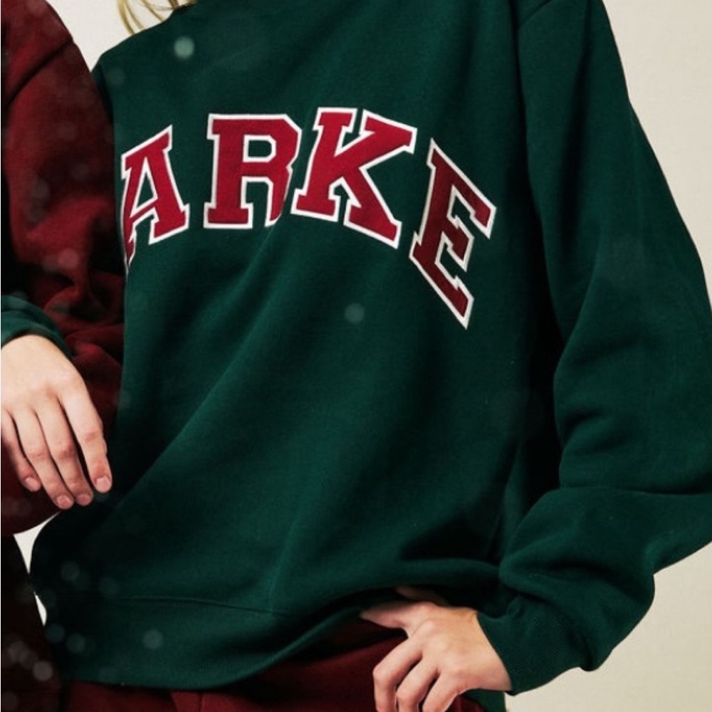 Green and Red Graphic Sweatshirt